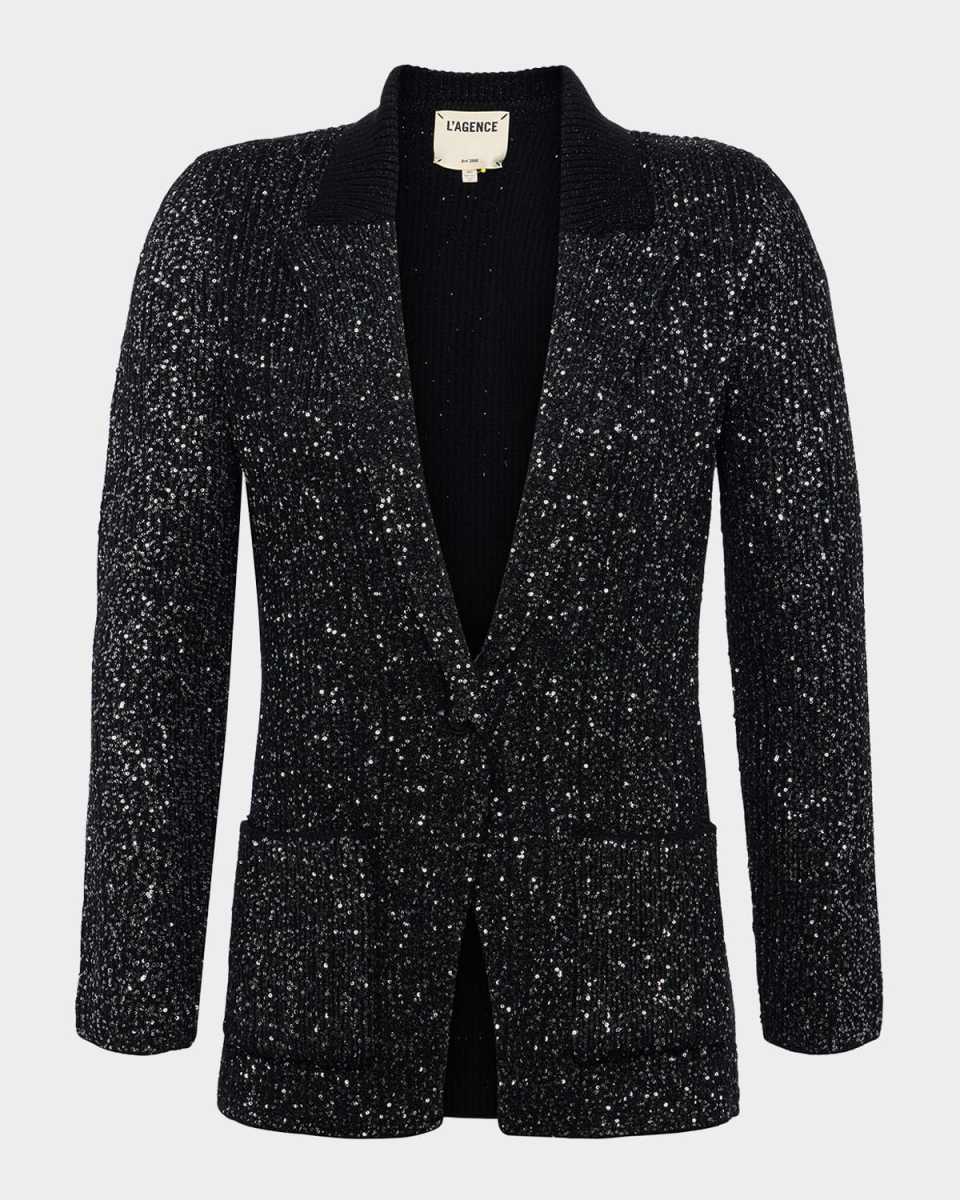 Lenora Sequin Knit Blaz
